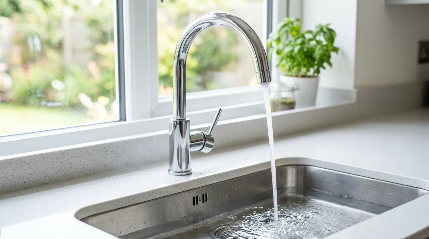 Local Plumbing Master Pros same day plumber fixing a faucet in Mendon, UT